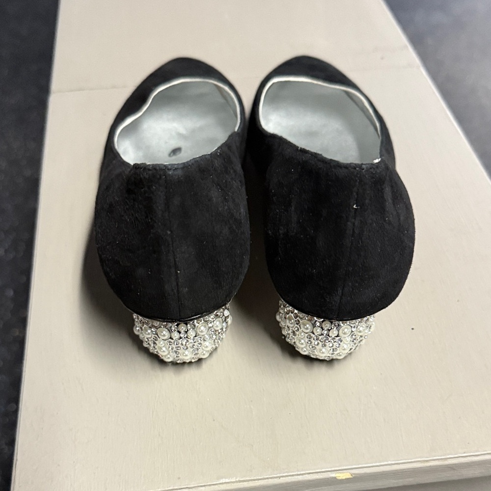 Kate Spade Elegant Black Women's Shoes with Crystal Heels - Picture 3 of 4